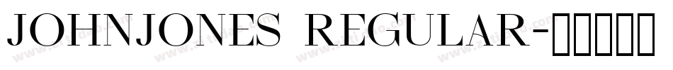 JOHNJONES Regular字体转换